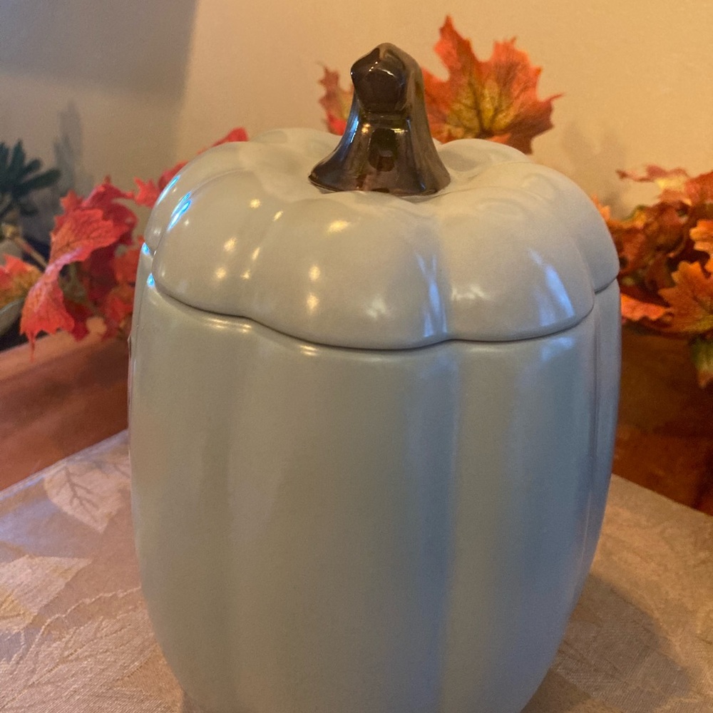 Pumpkin Cookie Jar Circa Let’s Give Thank